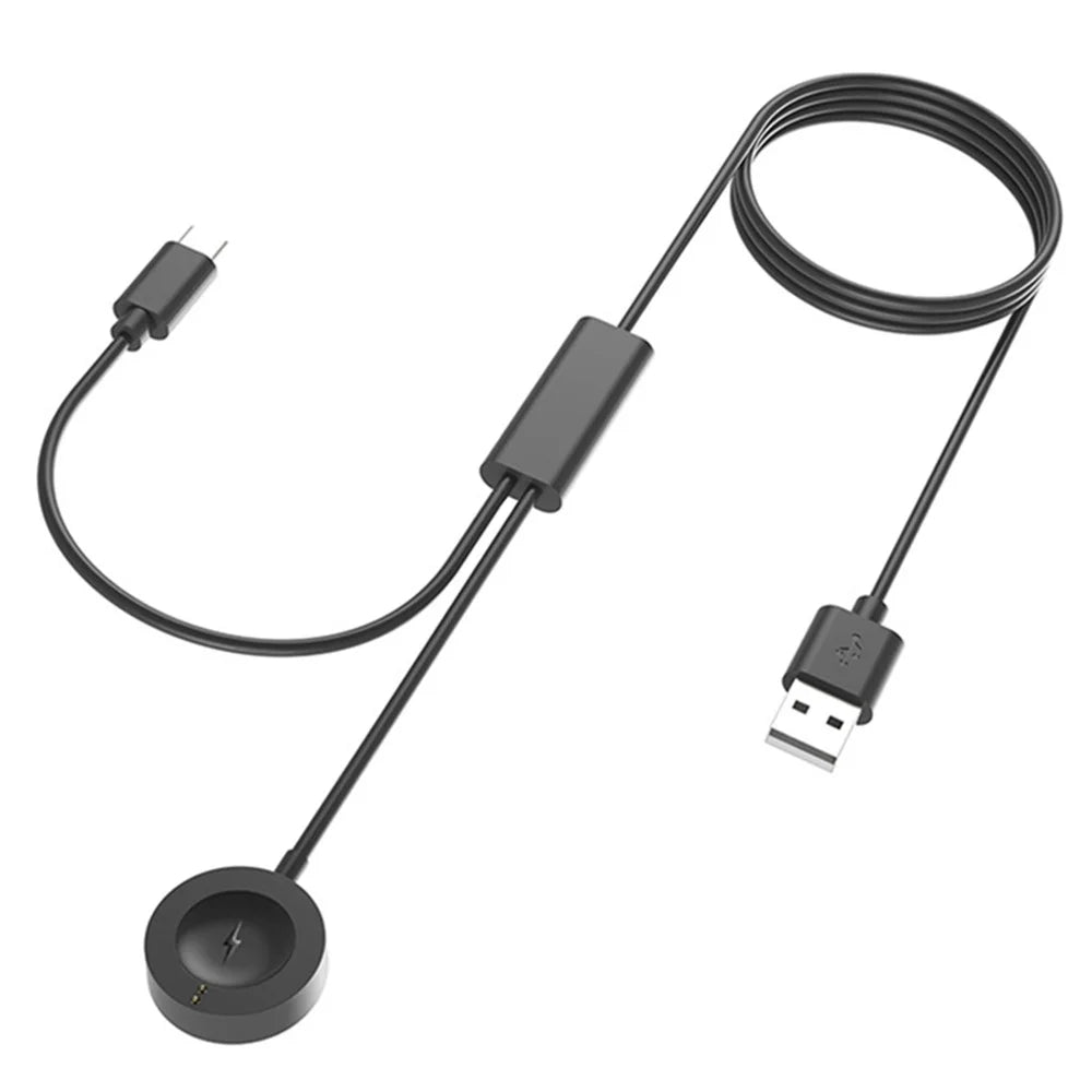 120cm For Fossil Gen 6 / 5 / 4 Charging Cable 1 to 2 Smart Watch Charger Adapter Cord - 5