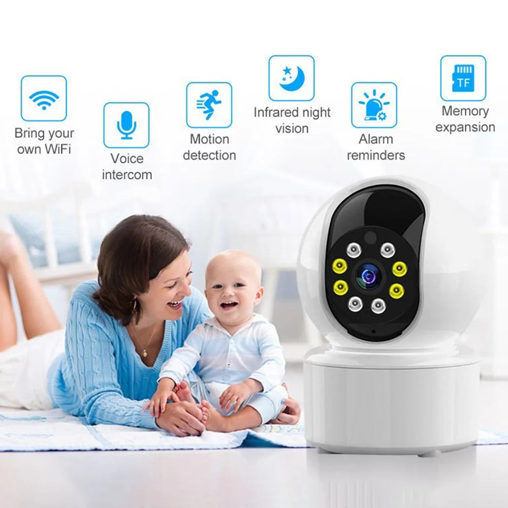 A10 Home WiFi Security Camera HD Indoor Pet Baby Monitor Two-Way Audio Motion Detection Recorder Cam - 3