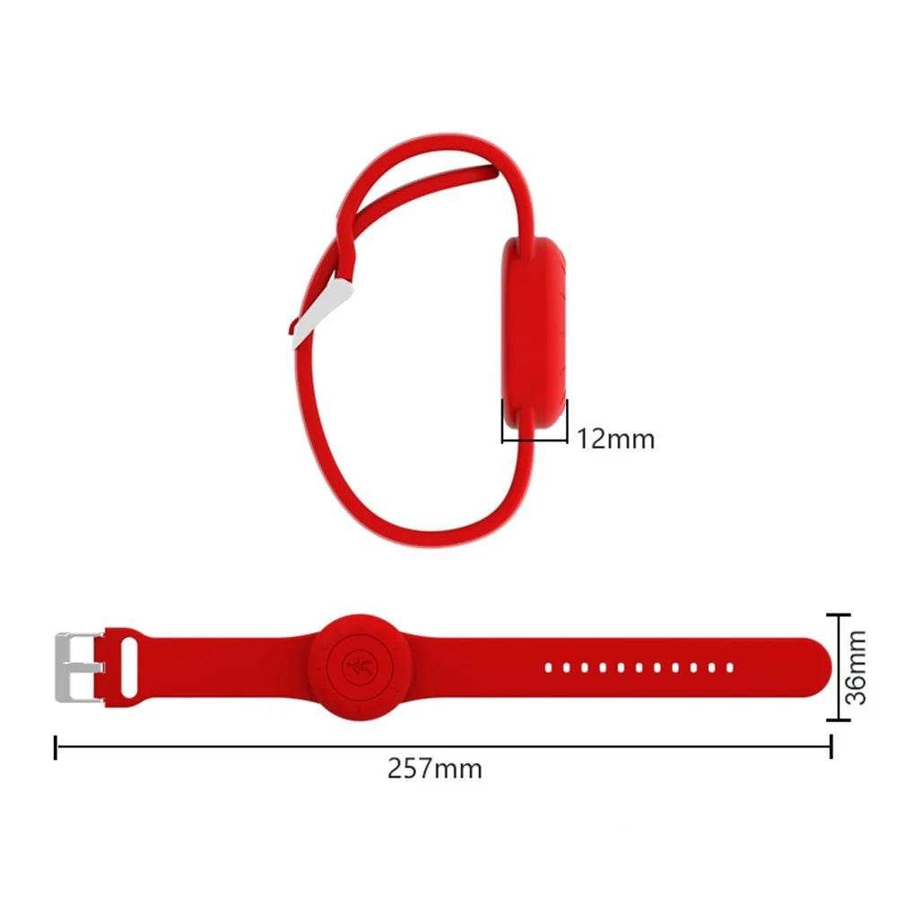 Waterproof Bracelet for Apple AirTag Tracker Holder Silicone Wristband Kids Full Case Cover - Sky Blue - 7