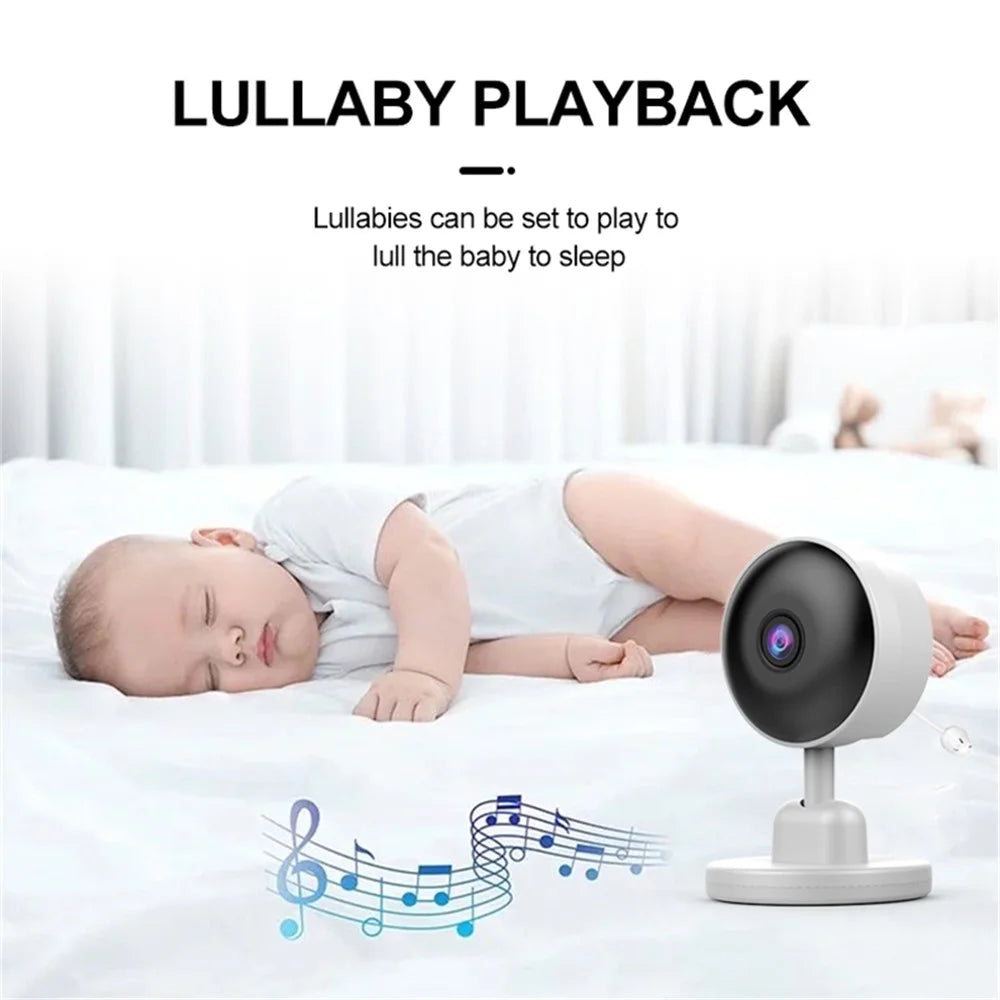 C3 2.8 inch HD Screen Baby Monitor Camera Remote Monitoring IPC Camera Baby Caretaker, EU Plug - 4