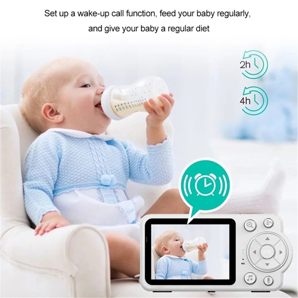 C3 2.8 inch HD Screen Baby Monitor Camera Remote Monitoring IPC Camera Baby Caretaker, EU Plug - 5