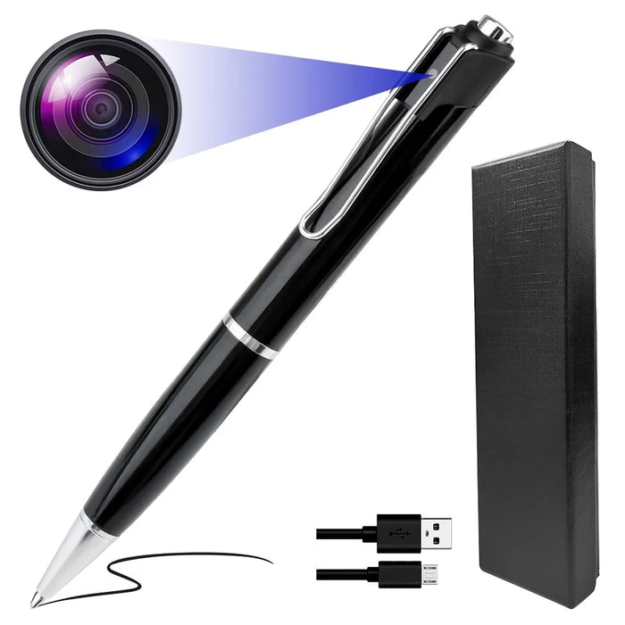 1080P Hidden Camera Writing Pen Pocket Cam with Video Recording Photo Taking for Home Business - 1