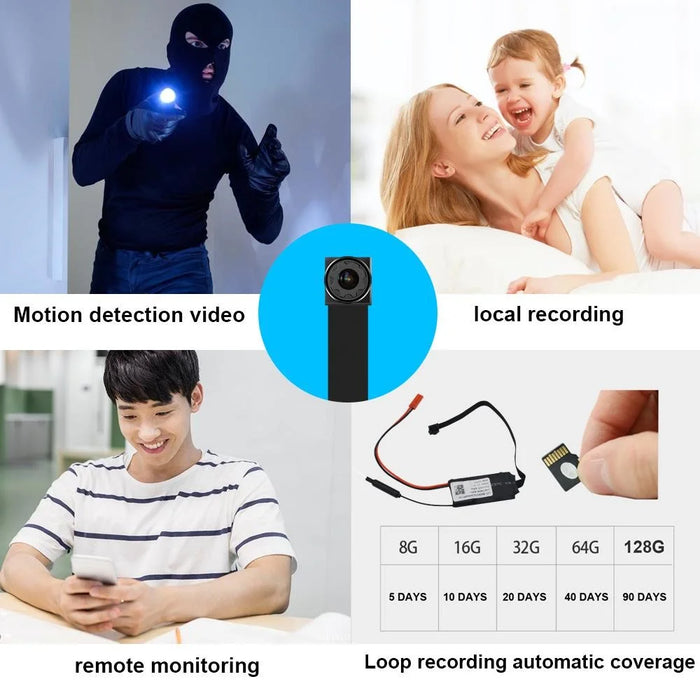 V10 1080P HD Wireless Camera WiFi IP Micro Mini Camera DIY Button DVR Hidden Camera - 4