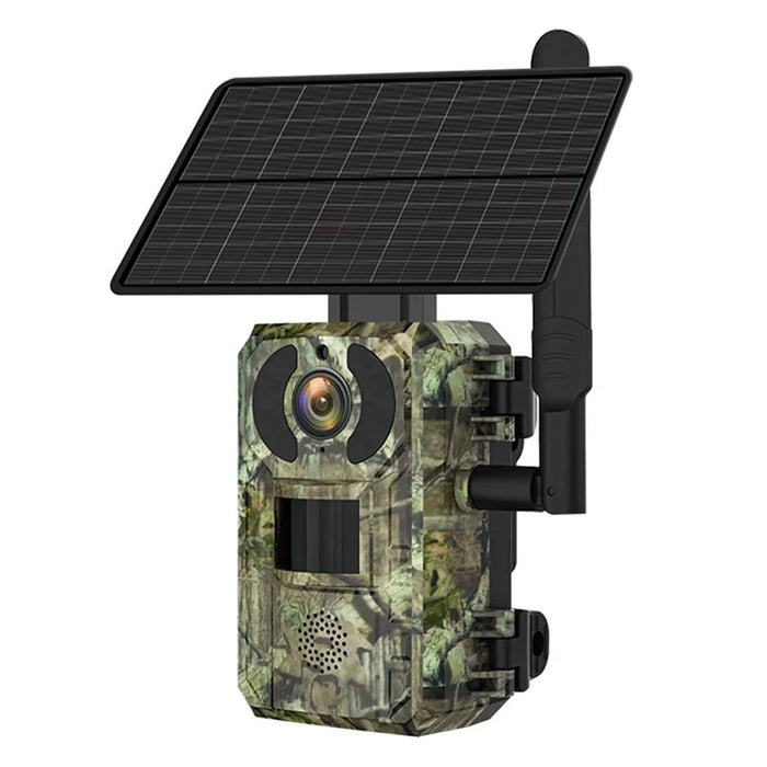 H10 Outdoor 4G Solar Wildlife Camerta 4MP IR Night Vision Animal Detecting Hunting Trail Camera (US Version) - 1