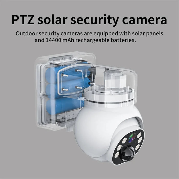 Q18 4G Solar-Powered Camera Day / Night Full-Color Mobile Remote Camera Monitor, US Version - 5