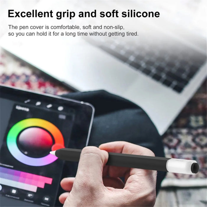 For Apple Pencil (USB-C) Stylish Jelly Silicone Sleeve Stylus Pen Protective Cover - Green - 4