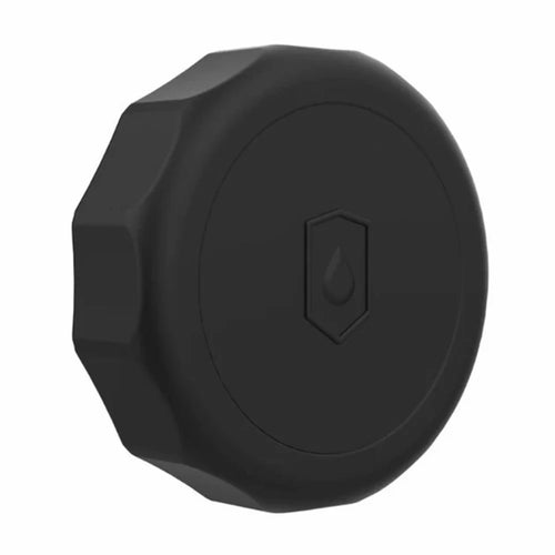 For AirTag Protective Case Bluetooth-compatible Tracker Waterproof Silicone Cover with Adhesive Sticker - Black - 1