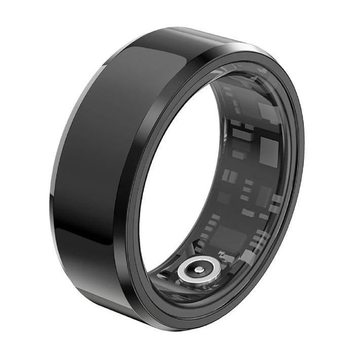 SR1 Smart Ring Multi-function Heart Rate Sleep Monitor Waterproof Finger Ring (No Charging Case) - Black / No.7 - 1