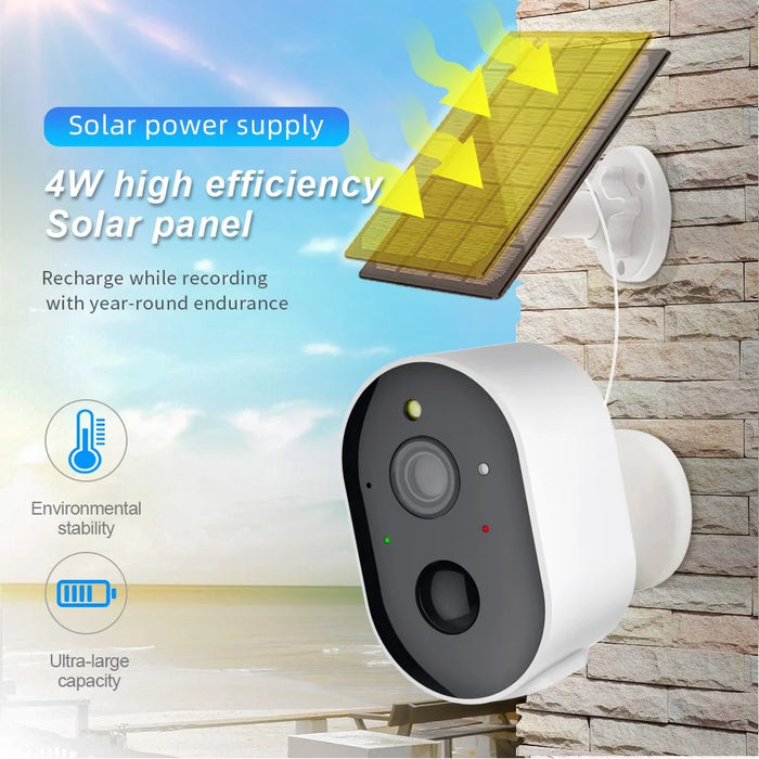 SN-S5T-SP Solar-Powered Surveillance Camera HD Clear WIFI Remote Video Camera - 2