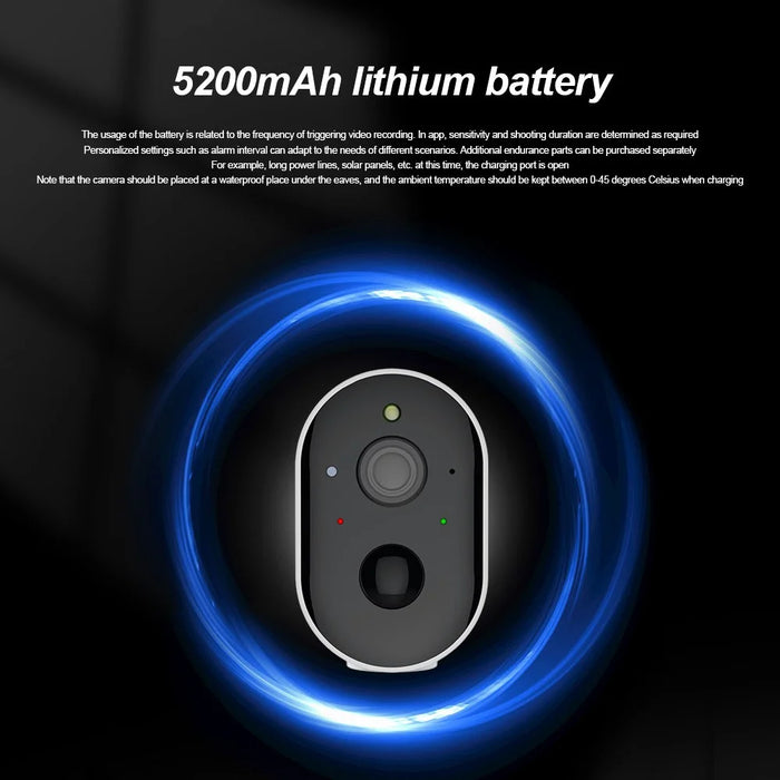 SN-S5T-SP Solar-Powered Surveillance Camera HD Clear WIFI Remote Video Camera - 4