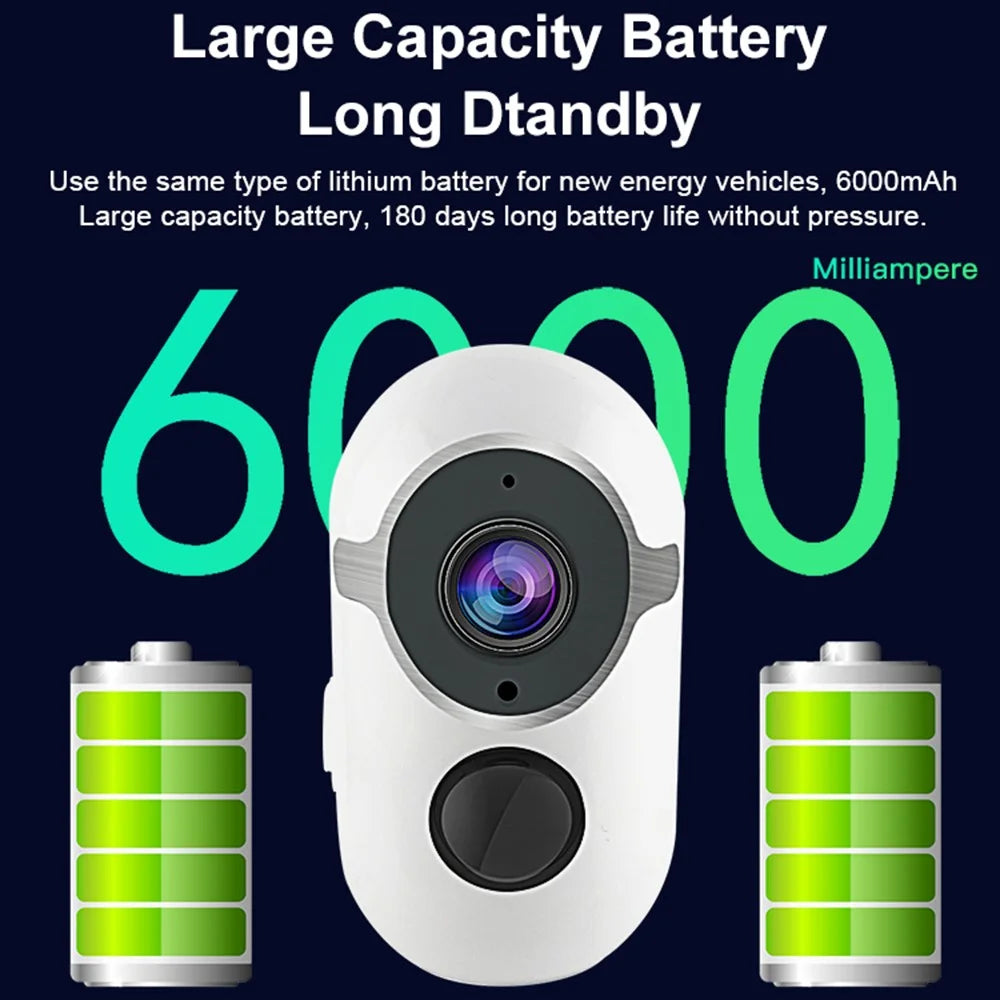 SN-S3T Home Security WiFi Camera Anti-theft Rechargeable HD Night Vision Camera Support Tuya App - 5