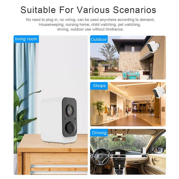 SN-S2T-SP Waterproof Tuya Solar Camera PIR Human Detection Surveillance Camera - 6
