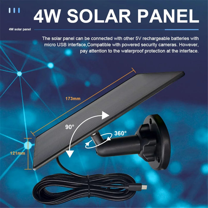 SN-P8-SP Solar Powered Security Camera Home Monitor Waterproof Camera - UK Plug - 3