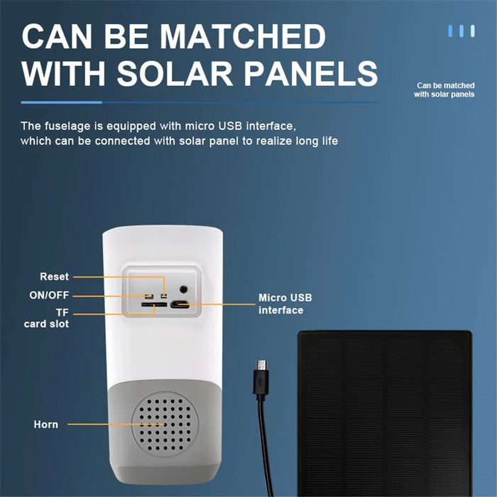 SN-P8-SP Solar Powered Security Camera Home Monitor Waterproof Camera - UK Plug - 5