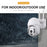 SN-PTZ1-TC Panoramic Outdoor PTZ Camera Rainproof WiFi Remote Tuya Security Camera - US Plug - 3
