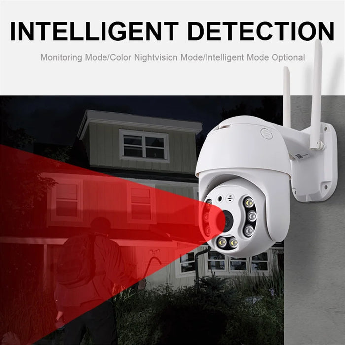 SN-PTZ1-TC Panoramic Outdoor PTZ Camera Rainproof WiFi Remote Tuya Security Camera - US Plug - 4