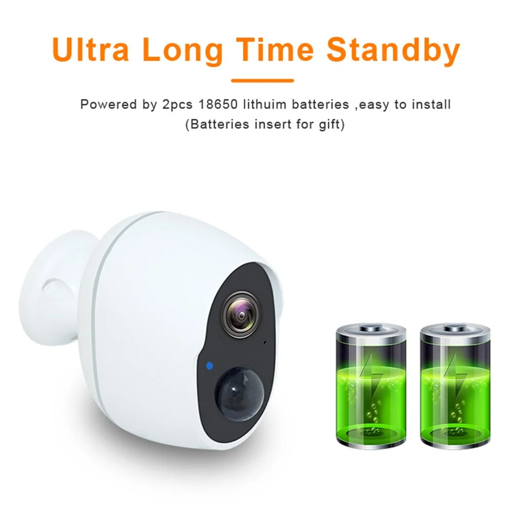SN-S10 Home Security WiFi Camera Waterproof Rechargeable PIR Induction Camera - Black - 3