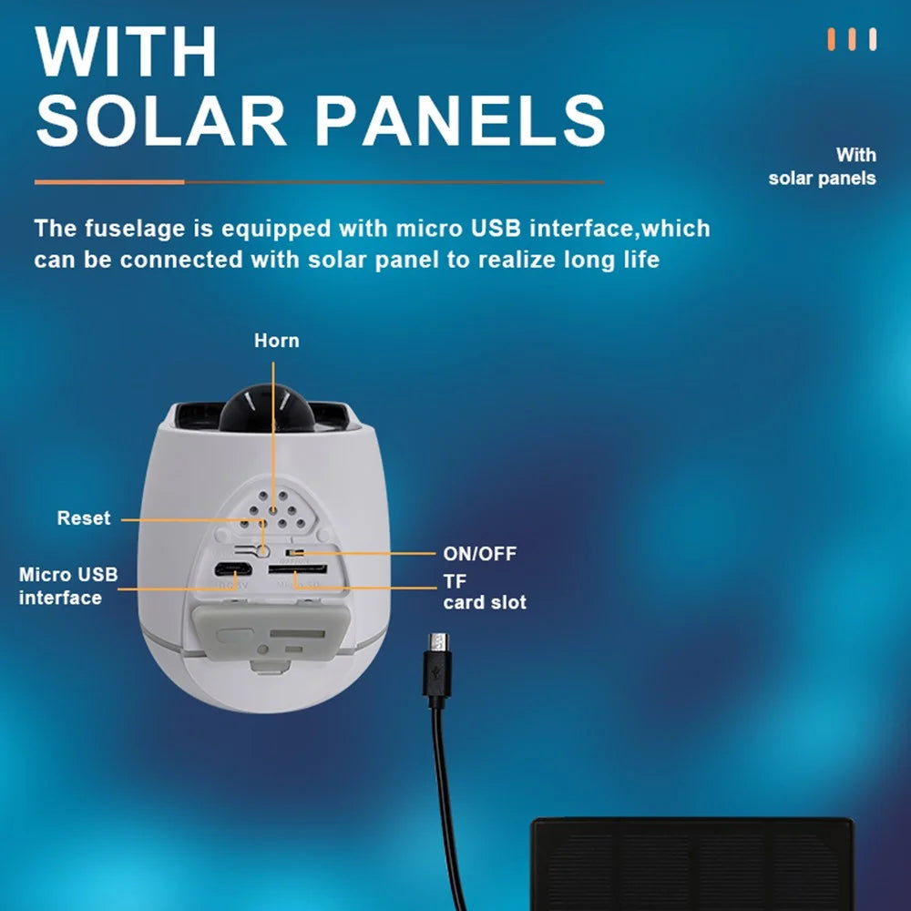 SN-S1T-SP Low-power Intelligent WiFi Camera HD Remote Tuya Solar Camera - Black - 6