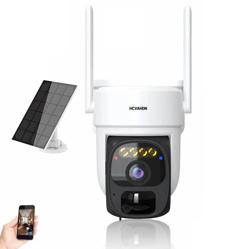 X3 Solar Power 2K HD WiFi Camera Two-way Talk Night Vision Surveillance Camera - 1