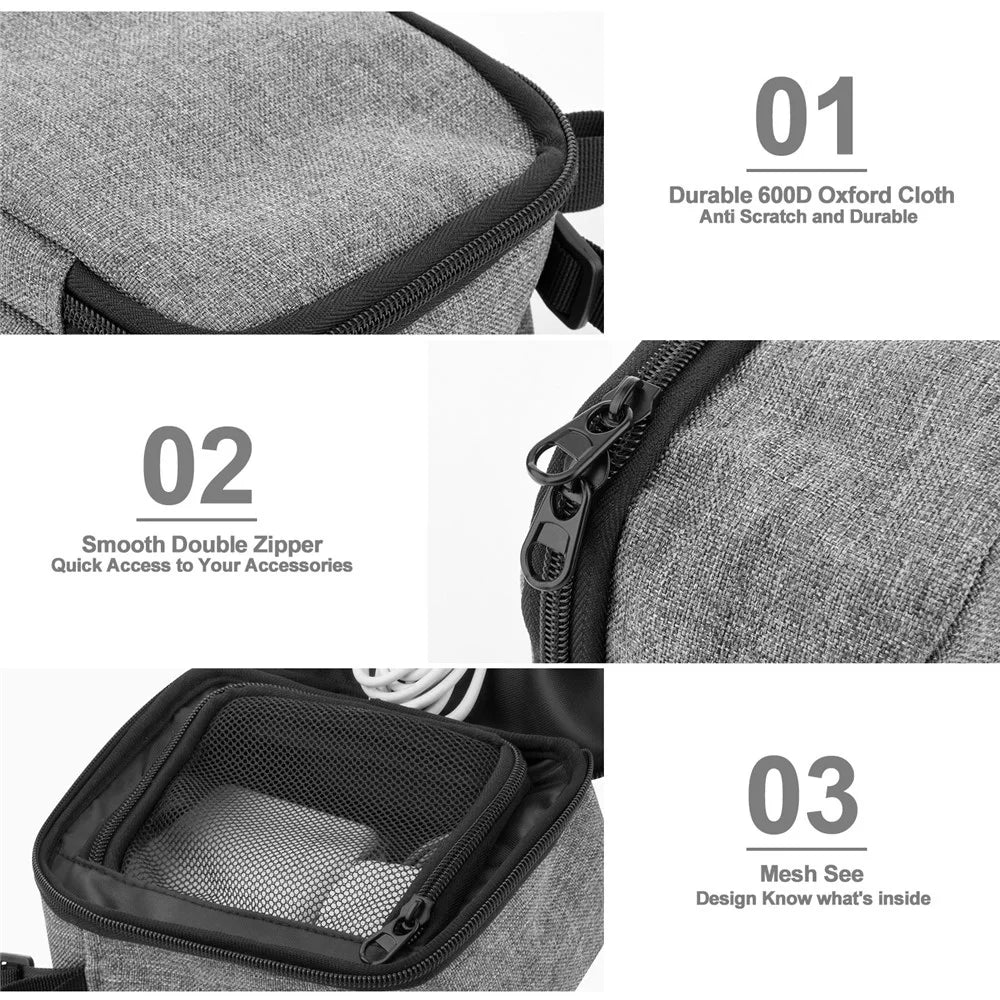 TXESIGN Storage Bag for Laptop Charger Power Bank Earphones Cable Organizer Bag - 5