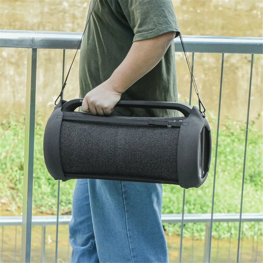 For Sony SRS-XG500 Carrying Strap Protective Cover Cloth+EVA+Velvet Speaker Sleeve - 2