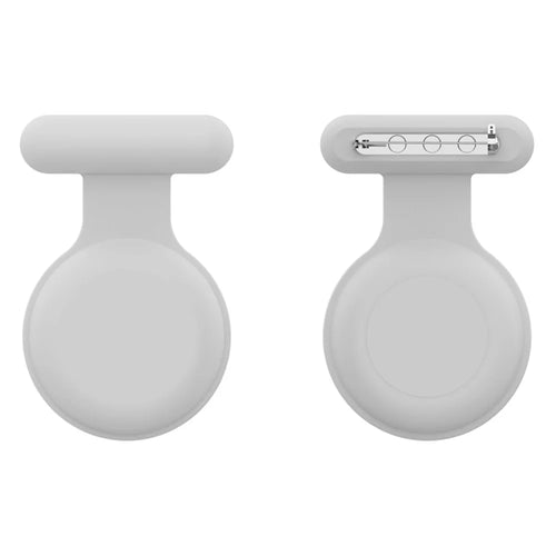For Apple AirTag Bluetooth-compatible Tracker Protector Soft Silicone Anti-Lost Pet Locator Cover - White - 1