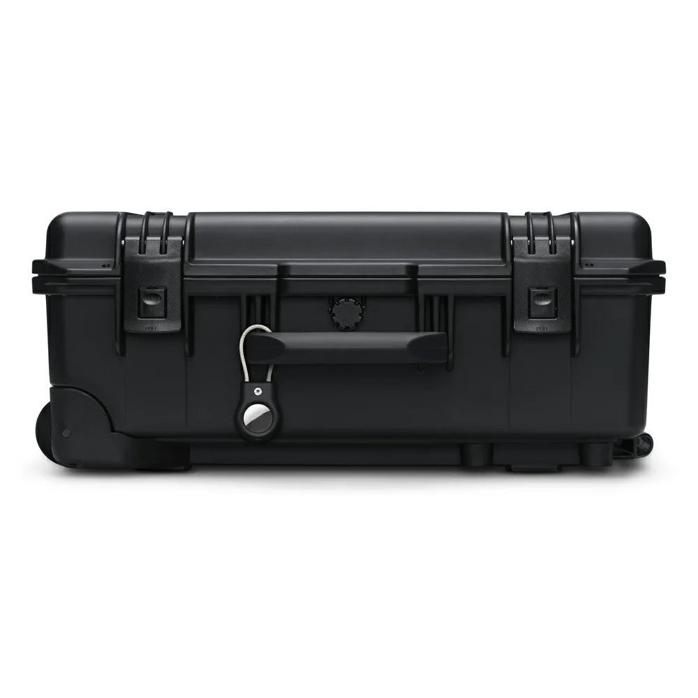 For AirTag Protective Cover Anti-lost Tracker PC Anti-scratch Case with Steel Wire - Black - 6