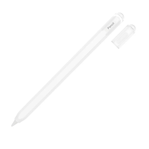 For Apple Pencil 3 (USB-C) Silicone Sleeve Stylus Pen Flexible Case Protective Cover - White - 1