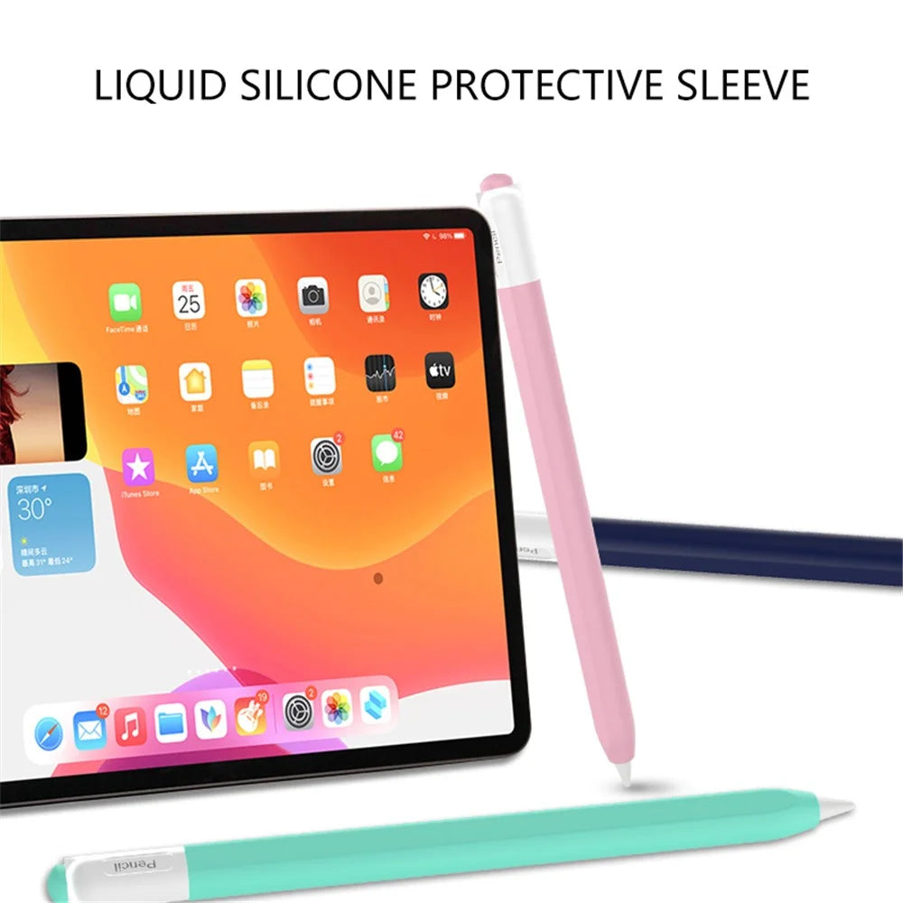 For Apple Pencil 3 (USB-C) Silicone Sleeve Stylus Pen Flexible Case Protective Cover - White - 7