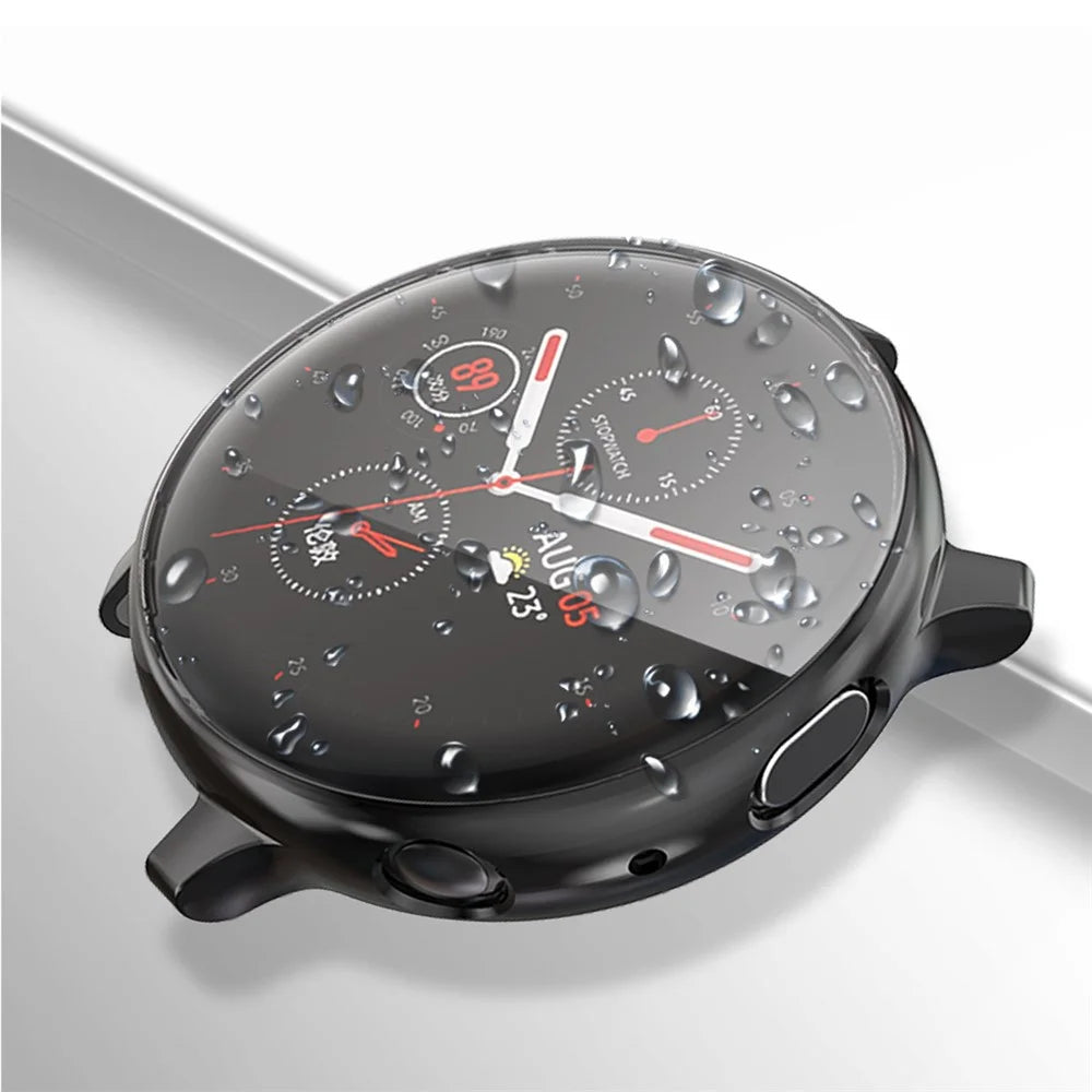 HAT PRINCE All-round Protective Electroplating TPU Watch Cover for Samsung Galaxy Watch Active2 40mm - Black - 6