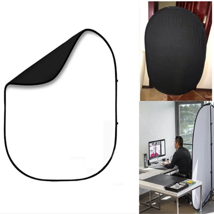 Double-sided Photography Foldable Background Board Mixed Background Cloth 200x150cm - 1