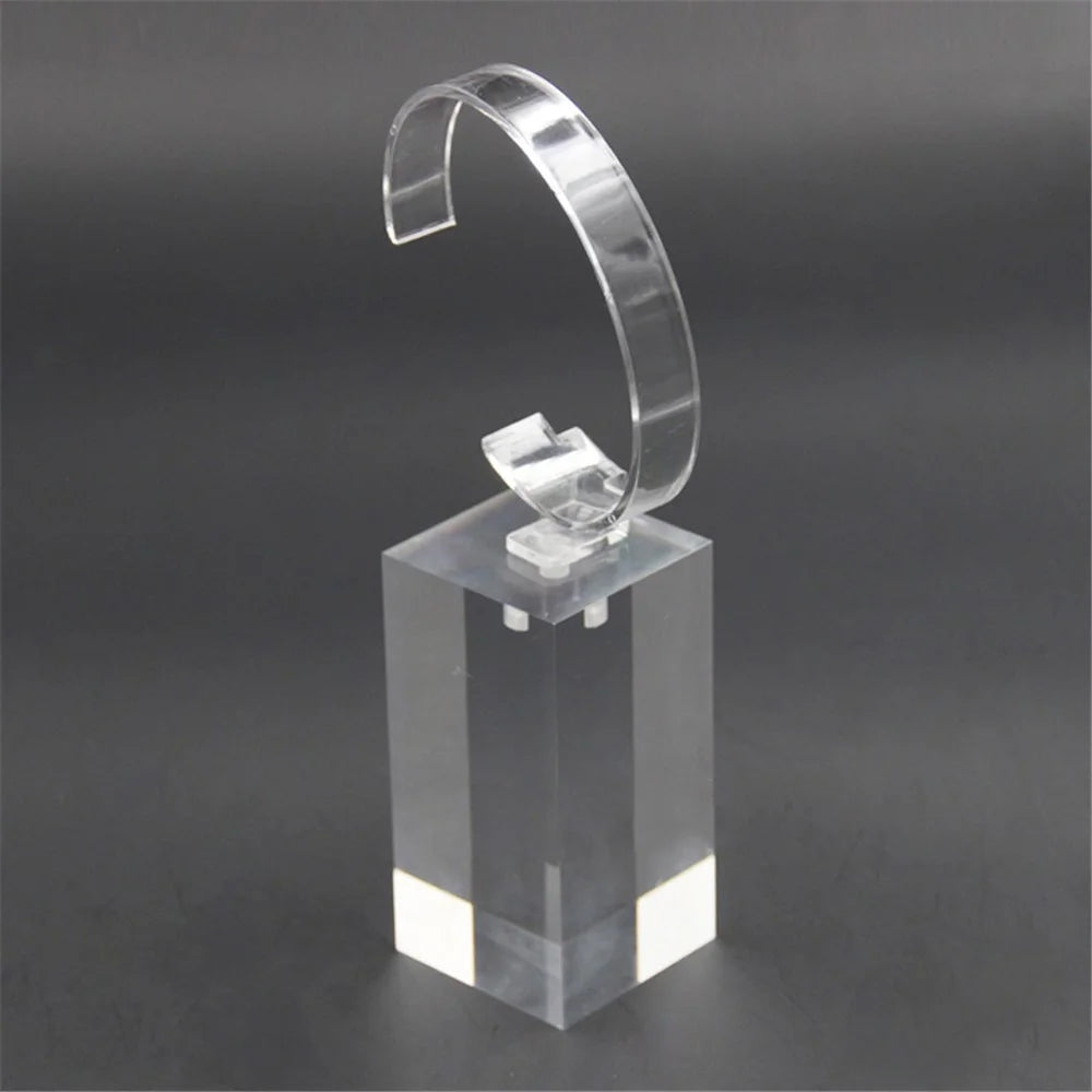 Clear Acrylic Watch Display Holder Stand Rack Showcase Tool Transparent Wristwatch Bracket 6*4*4cm - 1