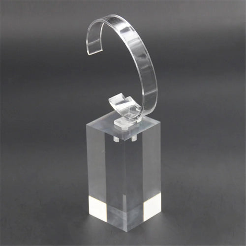 Clear Acrylic Watch Display Holder Stand Rack Showcase Tool Transparent Wristwatch Bracket 6*4*4cm - 1