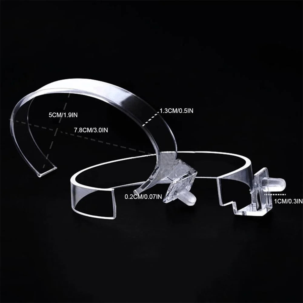 Clear Acrylic Watch Display Holder Stand Rack Showcase Tool Transparent Wristwatch Bracket 6*4*4cm - 4