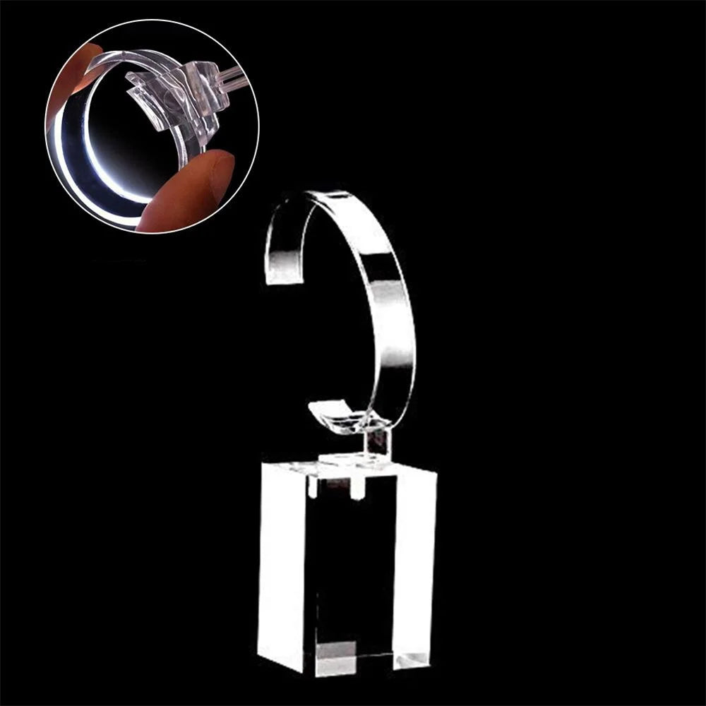 Clear Acrylic Watch Display Holder Stand Rack Showcase Tool Transparent Wristwatch Bracket 6*4*4cm - 6