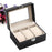 Watch Box Watch Display Case Storage Organizer Box 3-Grid Watch Box Case - 3
