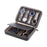 8 Grids Portable Watch Zipper Storage Bag Organizer Leather Watch Box - Black - 3
