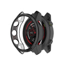 Electroplating Case for Garmin Forerunner 745 TPU Smart Watch Protective Frame - Black - 1