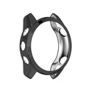 Electroplating Case for Garmin Forerunner 745 TPU Smart Watch Protective Frame - Black - 2