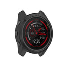 Electroplating Case for Garmin Forerunner 745 TPU Smart Watch Protective Frame - Black - 5