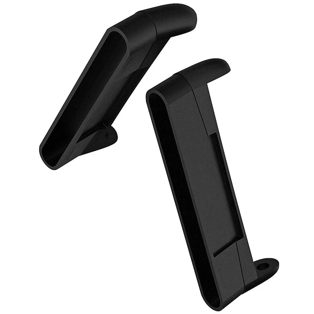 2Pcs/Pair Metal Watch Strap Buckle Connectors for Fitbit Versa 3 / Sense - Black - 1