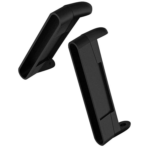 2Pcs/Pair Metal Watch Strap Buckle Connectors for Fitbit Versa 3 / Sense - Black - 1