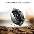 Tempered Glass Screen Protector Electroplated TPU Frame Case for Huawei Watch GT 2 Pro / Classic / Sport - Grey - 3