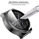 Tempered Glass Screen Protector Electroplated TPU Frame Case for Huawei Watch GT 2 Pro / Classic / Sport - Grey - 4