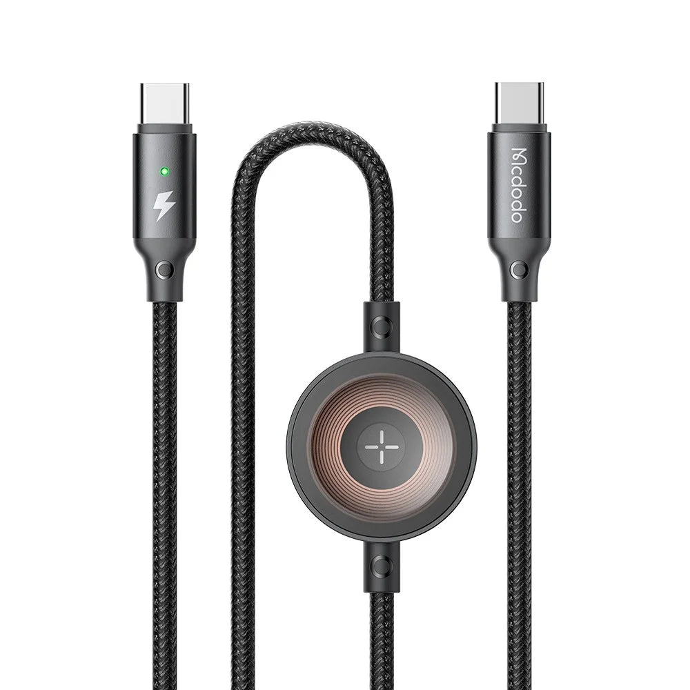 MCDODO CA-258 1.5m Type-C to Type-C + Watch Wireless Charger 2-in-1 Phone Data Cable - 1