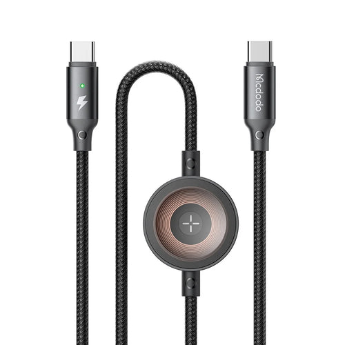 MCDODO CA-258 1.5m Type-C to Type-C + Watch Wireless Charger 2-in-1 Phone Data Cable - 1