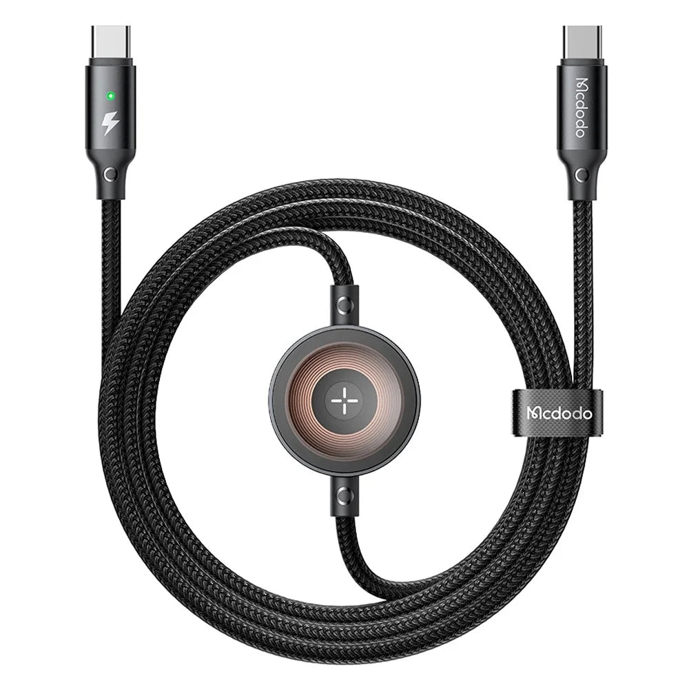 MCDODO CA-258 1.5m Type-C to Type-C + Watch Wireless Charger 2-in-1 Phone Data Cable - 2