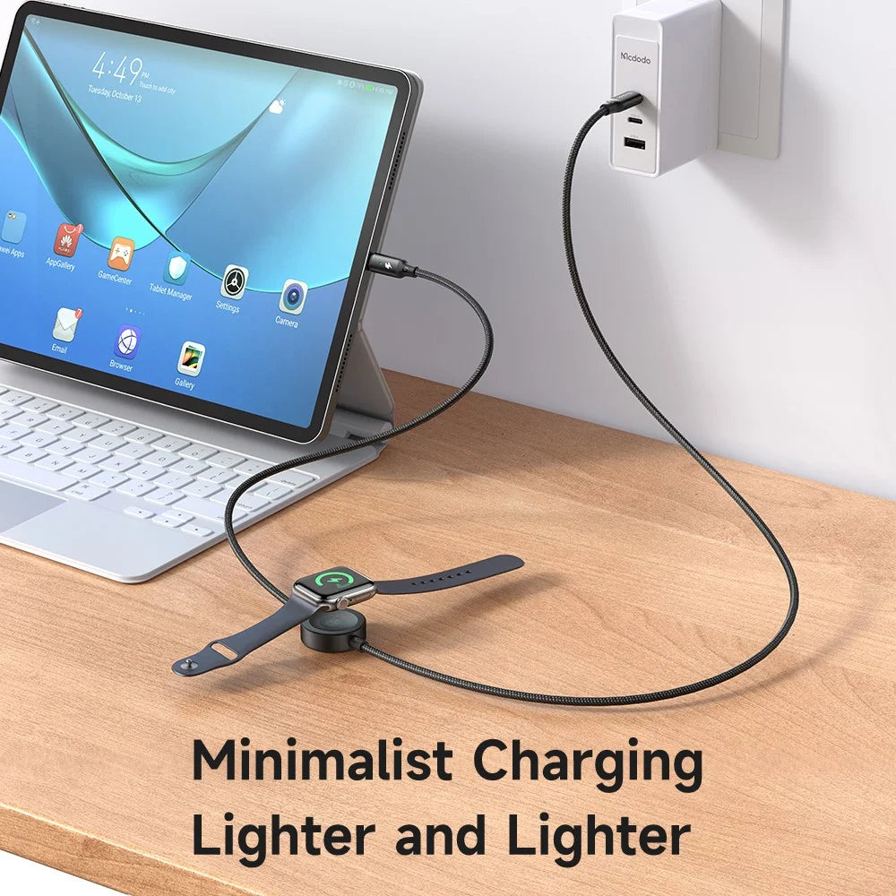MCDODO CA-258 1.5m Type-C to Type-C + Watch Wireless Charger 2-in-1 Phone Data Cable - 5