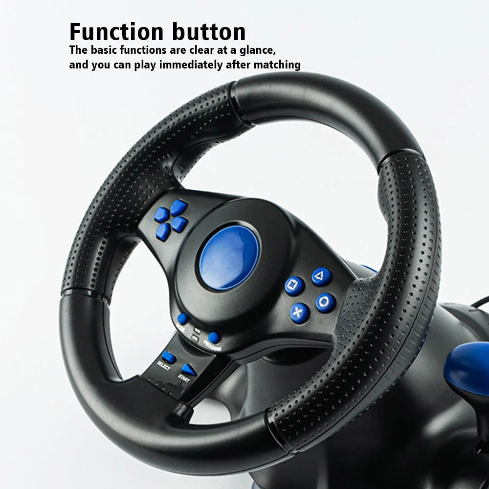 DATA FROG 7-in-1 Car Steering Wheel Vibration Game Controller for Nintendo Switch / Xbox 360 / Xbox One / PC - 4