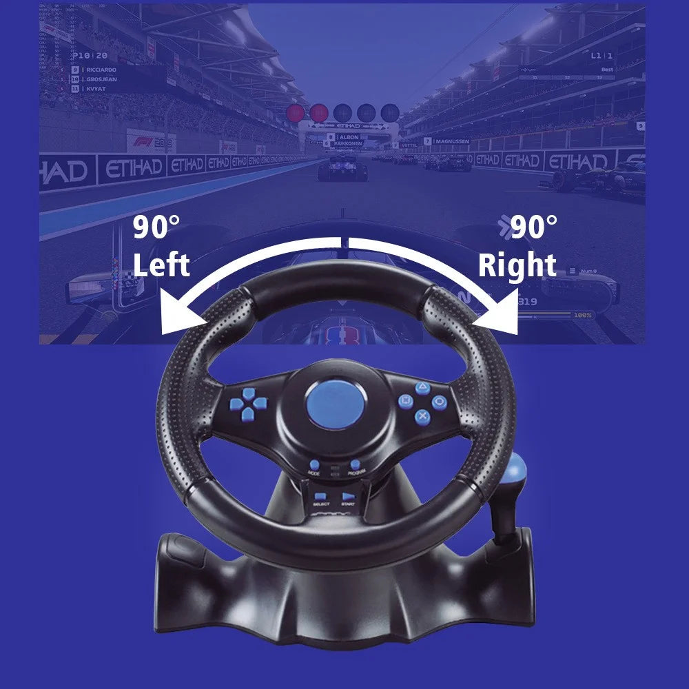 DATA FROG 7-in-1 Car Steering Wheel Vibration Game Controller for Nintendo Switch / Xbox 360 / Xbox One / PC - 5